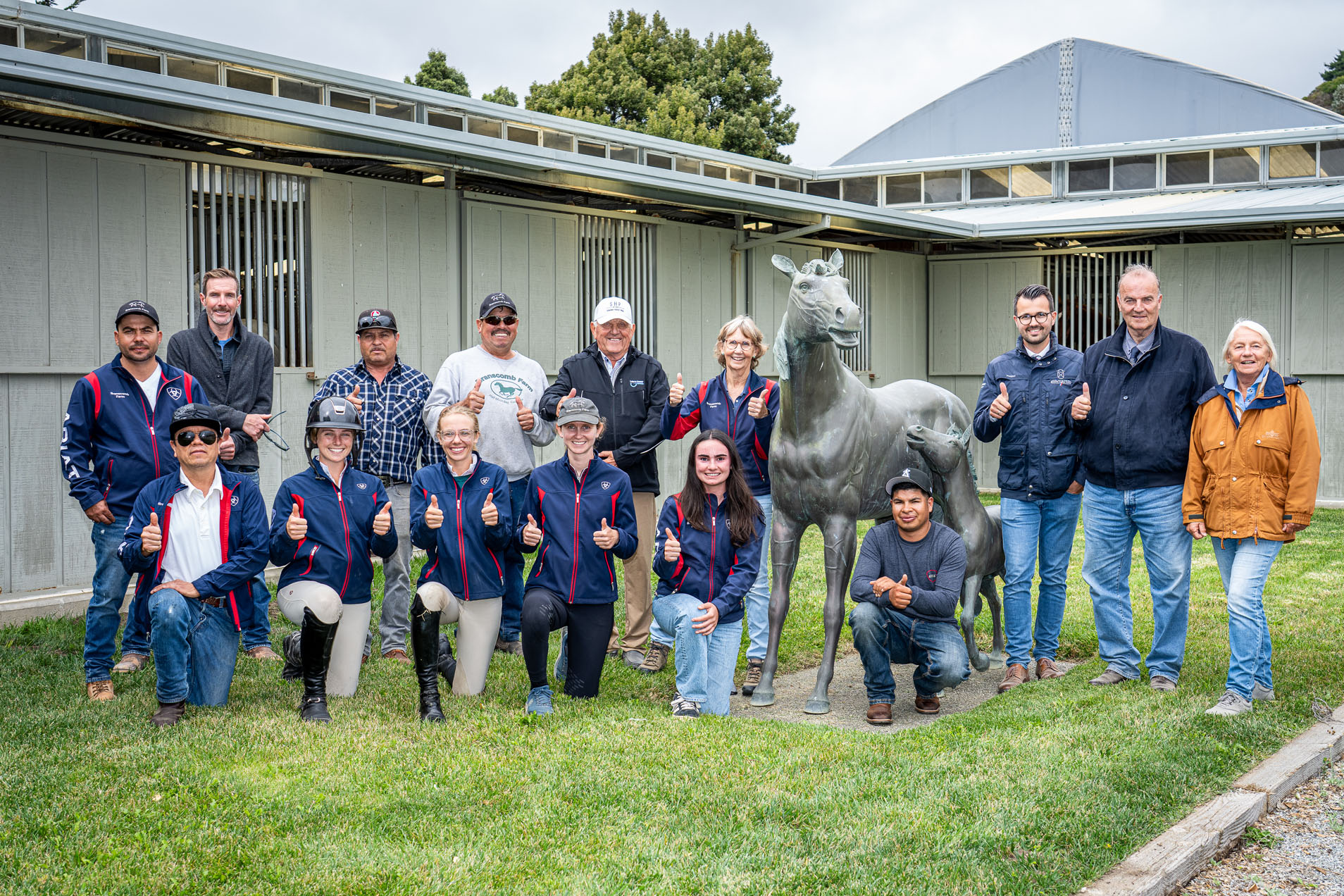 Branscomb Farm Team with the Holstein Verband Judges and Breeding Director